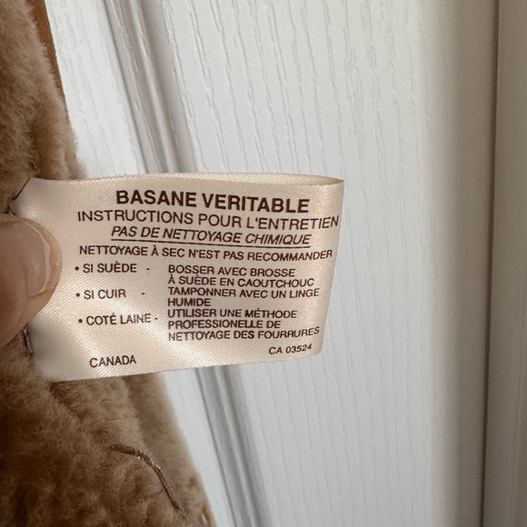 Hide society genuine sheepskin Brown Shearling Coat and hat - Picture 8 of 13